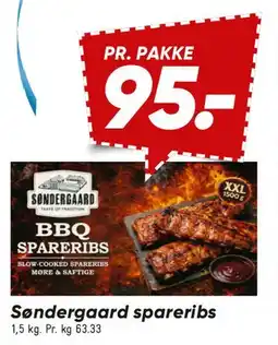 Bilka Søndergaard spareribs tilbud