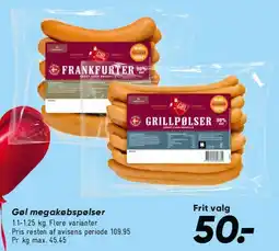 Bilka Frankfurter / Grillpølser tilbud