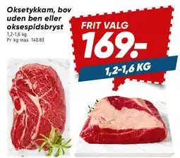 Bilka Oksetykam, bov uden ben eller oksepsidsbryst tilbud