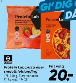 Bilka Protein Lab pizza eller smoothieblanding tilbud