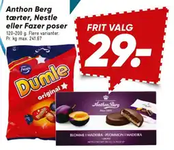 Bilka Anthon Berg, Nestlé eller Fazer poser tilbud
