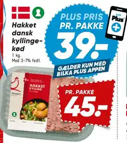 Bilka Hakket dansk kyllingekød tilbud