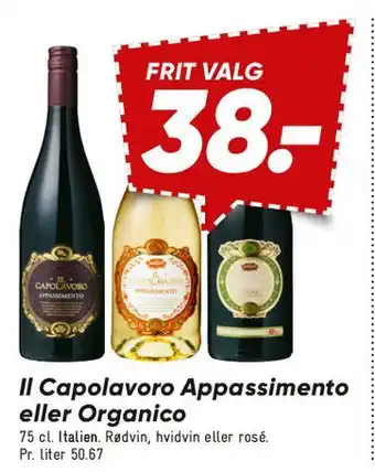 Bilka Il Capolavoro Appassimento eller Organico tilbud