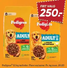 Bilka Pedigree Adult 12 kg tilbud