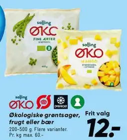Bilka Økologiske grøntsager, frugt eller bær tilbud