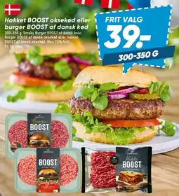 Bilka BOOST - hakket oksekød / burger (300-350 g) tilbud