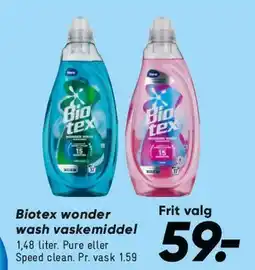 Bilka Biotex wonder wash tilbud