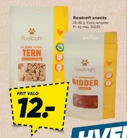 Bilka Raakraft snacks tilbud