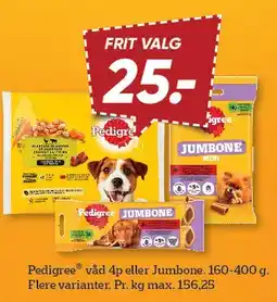 Bilka Pedigree våd 4-pak eller Jumbone tilbud