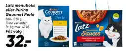 Bilka Latz menuboks / Purina Gourmet Perle tilbud