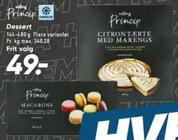 Bilka Princip dessert (citrontærte med marengs macarons) tilbud