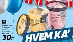 Bilka Protein Lab isbæger (high protein ice cream) tilbud