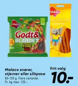 Bilka Malaco - Godt & Blandet / slikposer tilbud