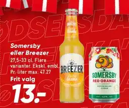 Bilka Somersby eller Breezer tilbud