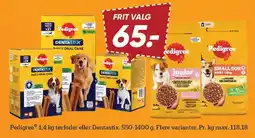Bilka Pedigree tørfoder eller Dentastix tilbud