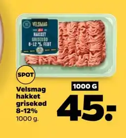 Netto Velsmag hakket grisekød 8-12% tilbud