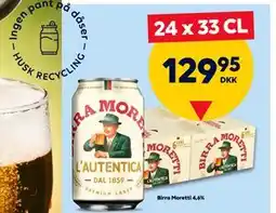 BorderShop Birra Moretti 4,6% tilbud