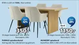 JYSK MUNKEBY spisebord tilbud