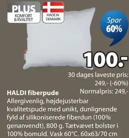 JYSK HALDI fiberpude tilbud