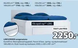 JYSK LIMFJORDEN sengeramme tilbud