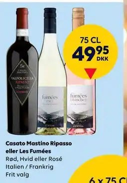 BorderShop Casato Mastino Ripasso eller Les Fumes tilbud