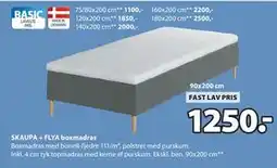 JYSK SKAUPA + FLYA boxmadras tilbud