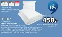 JYSK UNIQUE dyne/pudesæt tilbud