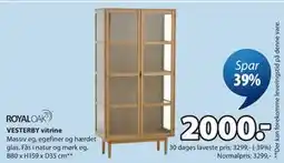 JYSK VESTERBY vitrine tilbud