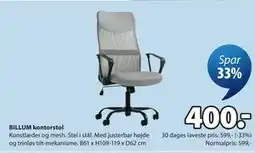 JYSK BILLUM kontorstol tilbud