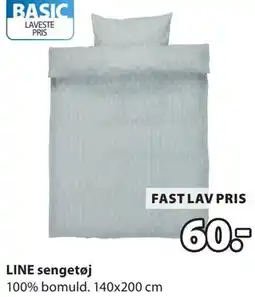 JYSK LINE sengetøj tilbud