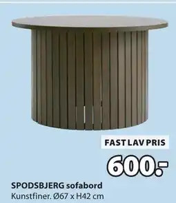 JYSK SPODSBJERG sofabord tilbud