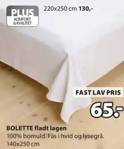 JYSK BOLETTE fladt lagen tilbud