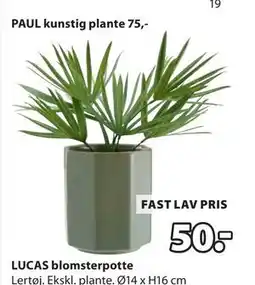 JYSK LUCAS blomsterpotte tilbud