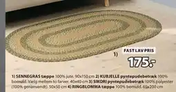 JYSK SENNEGRAS tæppe tilbud