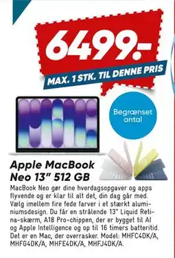 Bilka Apple MacBook Neo 13” 512 GB tilbud