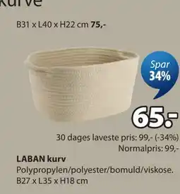 JYSK LABAN kurv tilbud