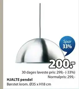JYSK HJALTE pendel tilbud