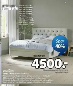 JYSK VEFNA + MURU kontinentalseng tilbud