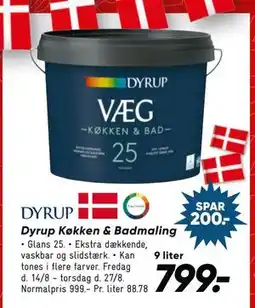 Bilka Dyrup Køkken & Badmaling tilbud