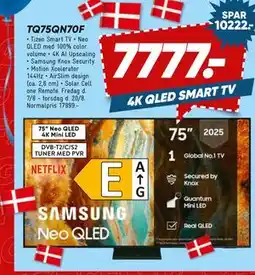 Bilka SAMSUNG TQ75QN70F tilbud
