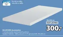 JYSK BILLEFJORD skummadras tilbud