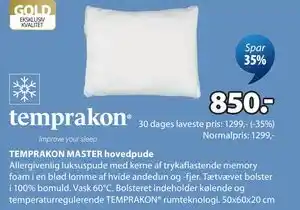 TEMPRAKON MASTER hovedpude
