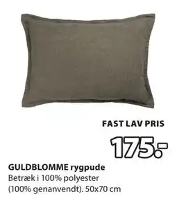 JYSK GULDBLOMME rygpude tilbud