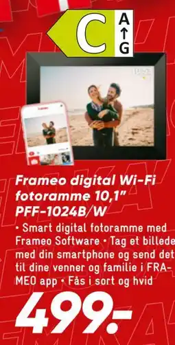 Bilka Frameo digital Wi-Fi fotoramme 10,1” PFF-1024B/W tilbud