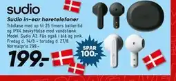 Bilka Sudio in-ear høretelefoner tilbud
