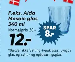 Bilka Aida Mosaic glas tilbud