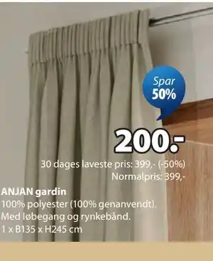 ANJAN gardin