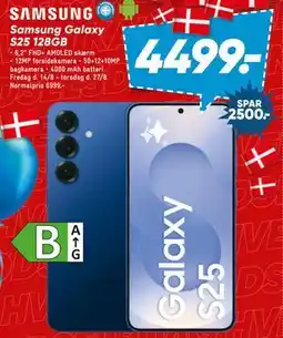 Bilka Samsung Galaxy S25 128GB tilbud