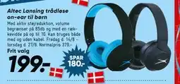 Bilka Altec Lansing trådløse on-ear til børn tilbud