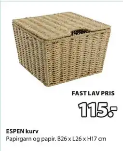 JYSK ESPEN kurv tilbud